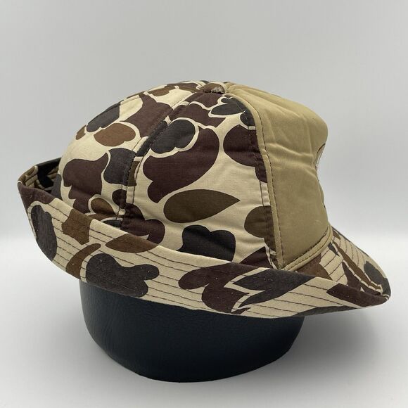 Vintage Winchester Bird Hunting Hat Jones Style Dog Camo Size Large W/ Ear Flaps - Picture 6 of 13